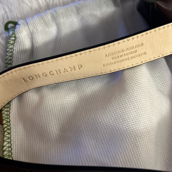 Longchamp 🔥🔥🔥 Burgundy Leather Le Pliage Cuir Ladies' Belt Bag -RARE FIND - Picture 6 of 7